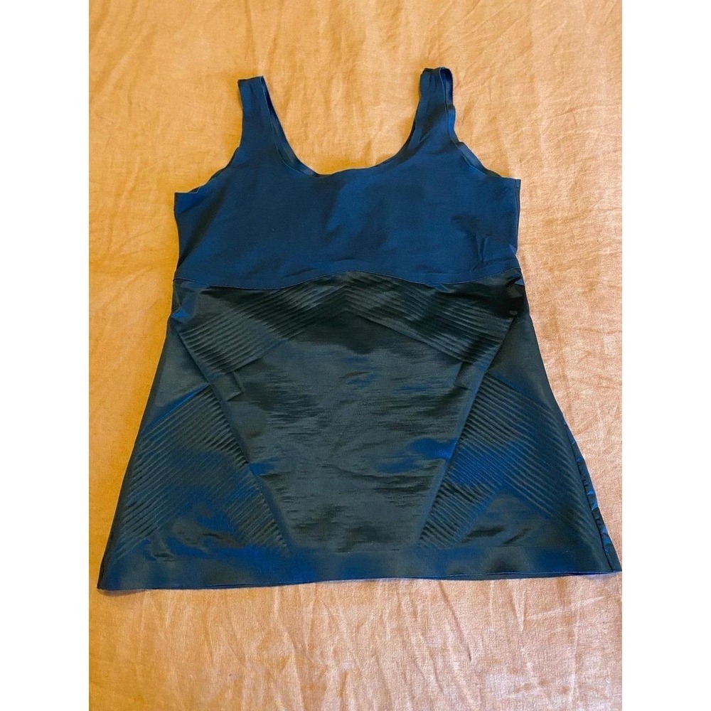 Spanx Tank Top Large Black Stretch Shape-wear sku2